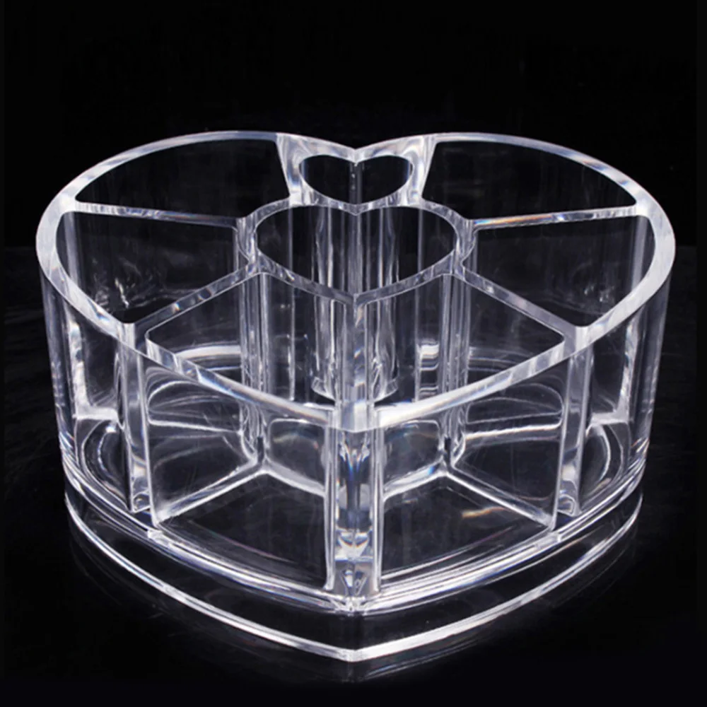 Косметический Органайзер для макияжа чехол в форме сердца шкатулки хранения