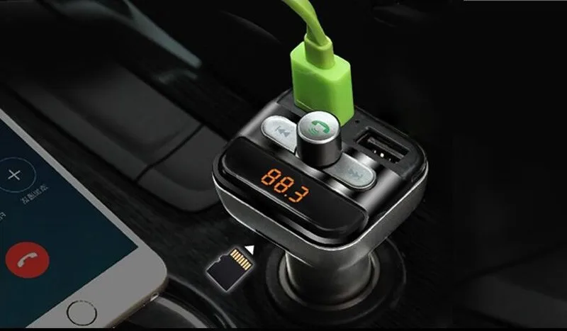 STOD автомобильное зарядное устройство 3.4A Bluetooth FM TF карта U диск MP3-плеер для iPhone 5 5S 6 6S 7 Plus iPad samsung lenovo zte huawei адаптер