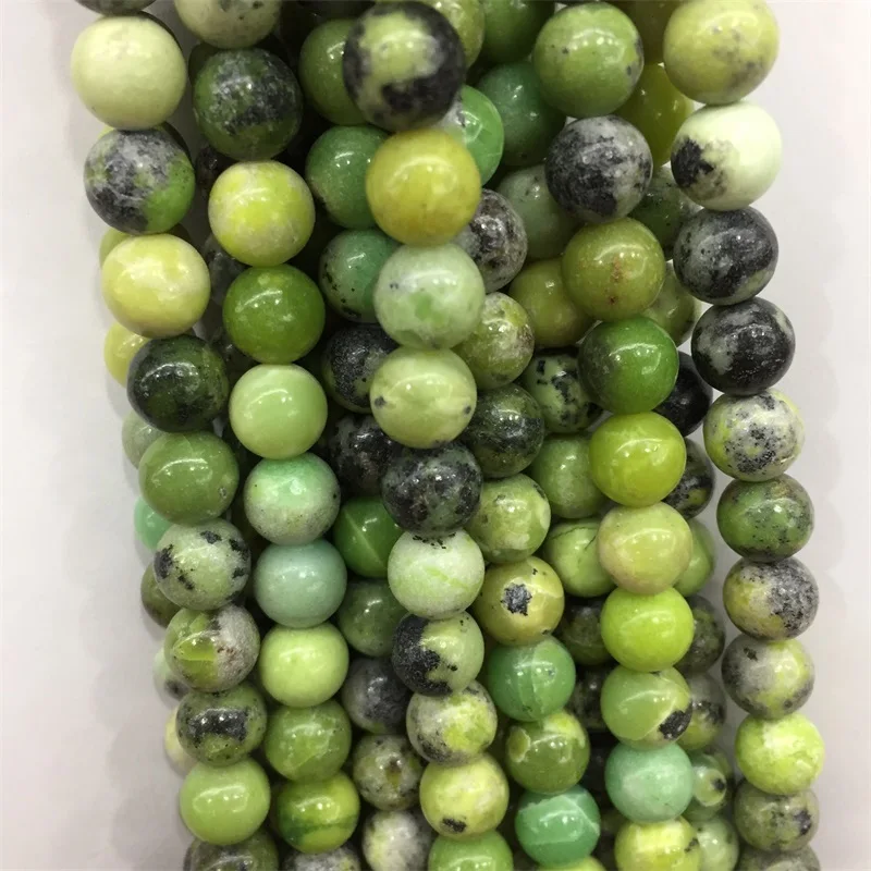 Натуральный австрийский нефрит Chrysoprase Круглый свободный камень с натуральным