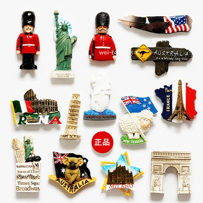 (6 шт. в партии) Дорожные сувениры по всему миру магнит на холодильник отправка