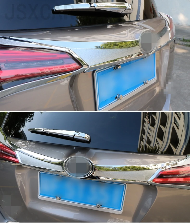 Отделка задней двери Задняя Крышка багажника Наклейка ABS хромированная внешняя