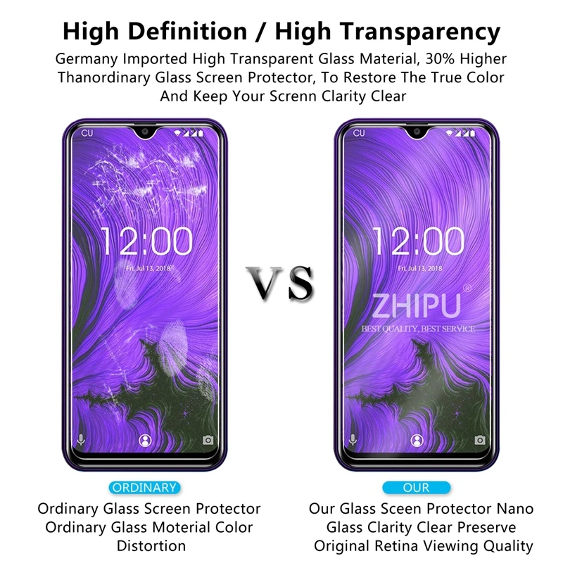 2 Pcs Tempered Glass For Oukitel C15 Pro Screen Protector 2.5D 9H Protective Film | Мобильные телефоны и аксессуары