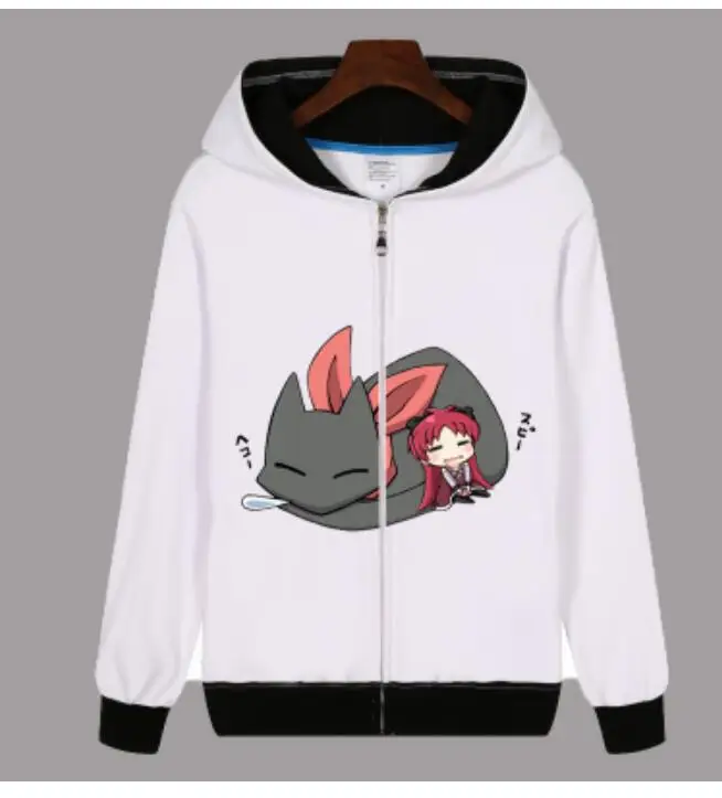 Аниме NICHIJOU с длинным рукавом Повседневные унисекс пуловеры милые Лолита kawaii Черный Кот Толстовка пальто куртка - Цвет: 09