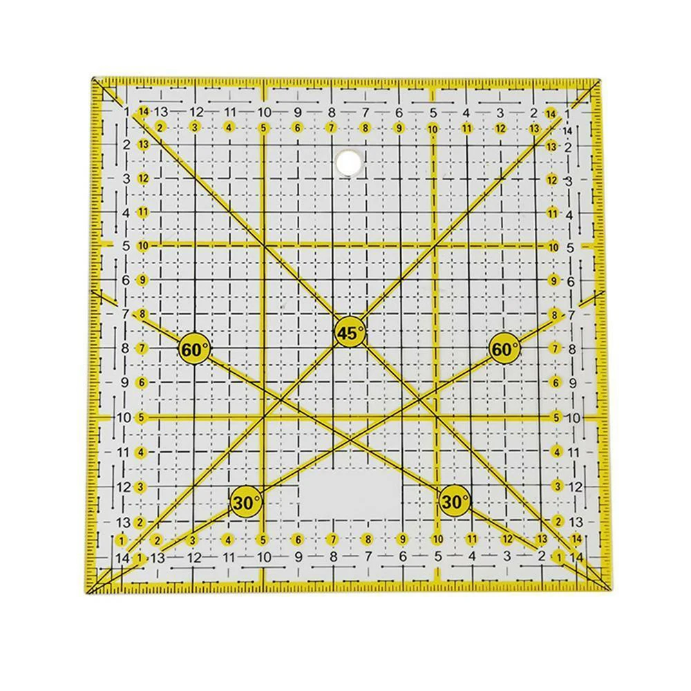 New Ruler Quilting Sewing Patchwork Tool Tailor Cutting Template Supplies Home DIY Accessories 15*15cm | Дом и сад