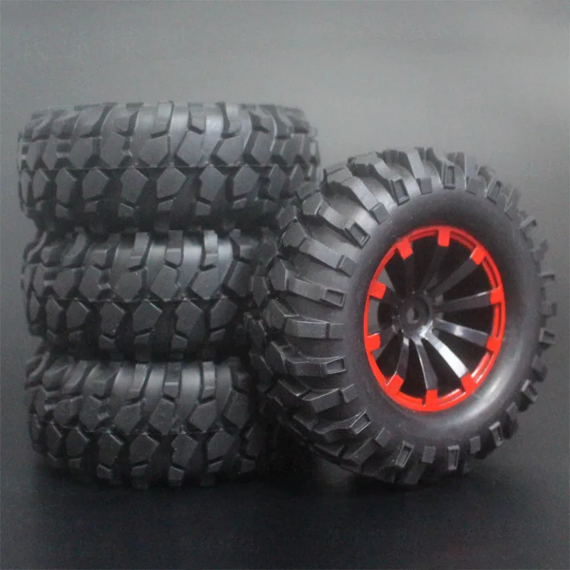Внедорожные Гусеничные Шины для автомобиля Tamiya 4 шт. мягкая резина 96 мм 1/10 дюйма с