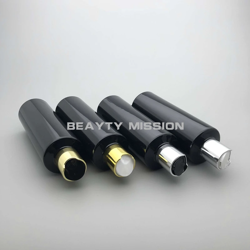 BEAUTY MISSION 250 мл 24 шт./лот черная пластиковая бутылка с Электрифицированным