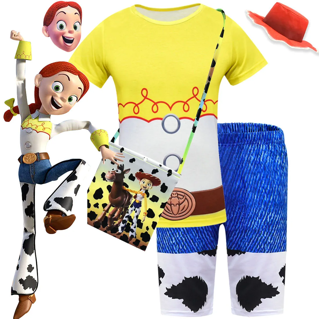 Джесси из истории игрушек Косплей Костюм Хэллоуин костюм пастушки сапоги |