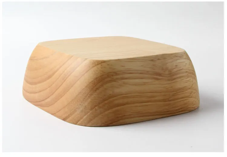 1 шт. Квадратная Деревянная миска для салата большая риса здоровая натуральная