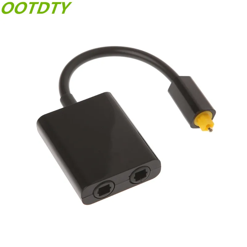 OOTDTY Цифровой оптический аудио кабель сплиттер адаптер 2 Way SPDIF Toslink от 1 В до выхода