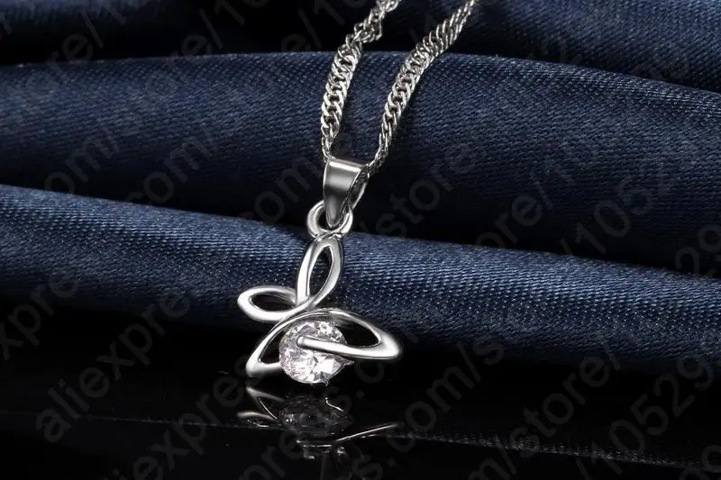 Высокое качество ювелирное изделие из стерлингового серебра 925 пробы кристалл CZ