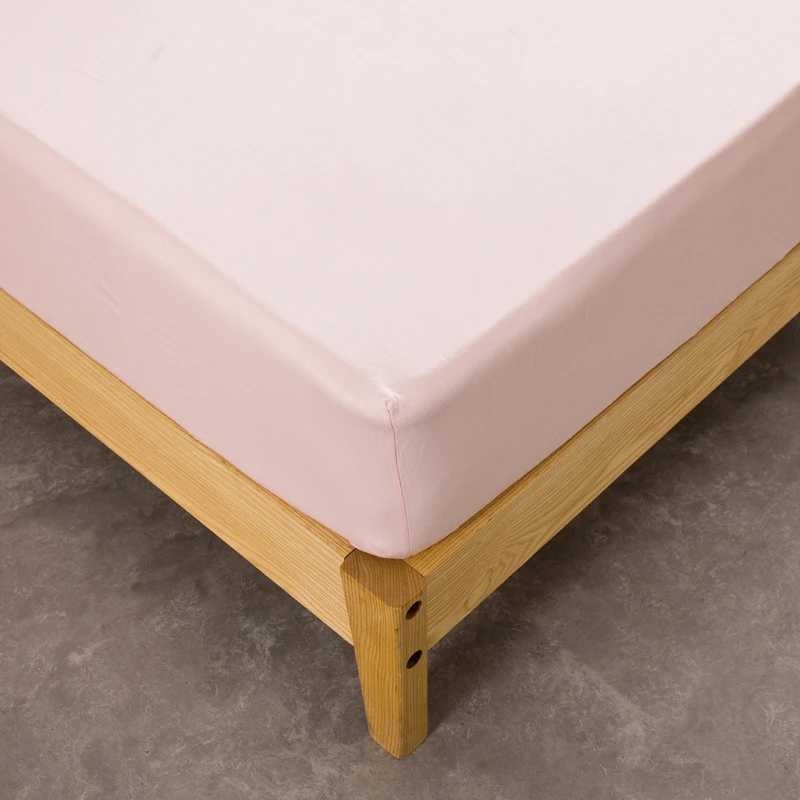 100% хлопок современный стиль милый светло розовый сплошной цвет наматрасник