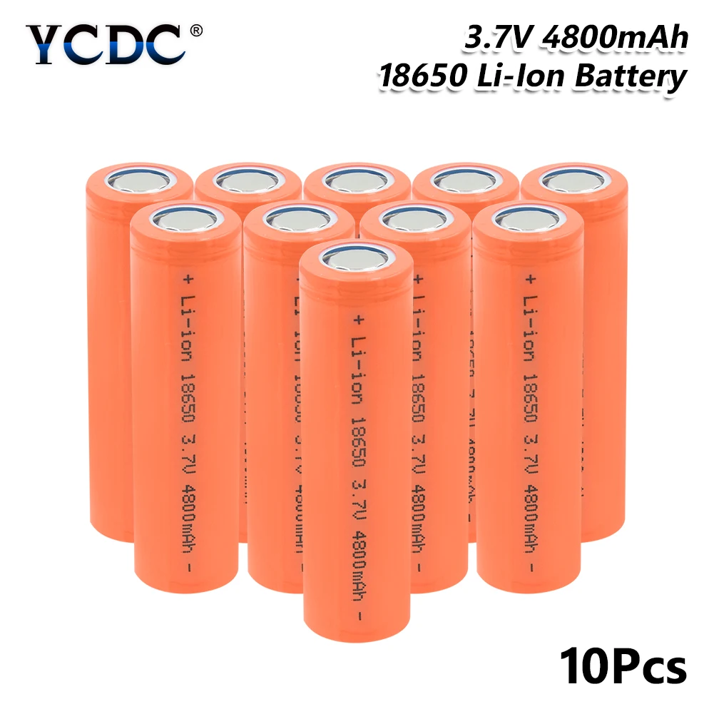 18650 Батарея 3,7 V 4800mAh литий-ионная литиевая аккумуляторная батарея с высоким разрядом большой ток батарея для фонарика фонарь