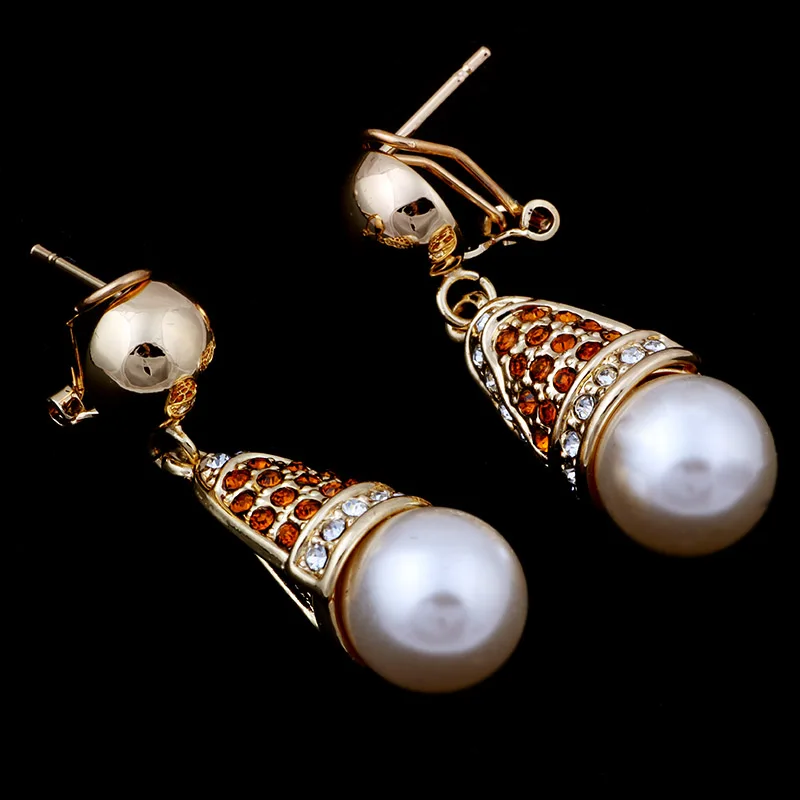 Женский комплект украшений с искусственным жемчугом|party jewelry set|jewelry setspendant and earring
