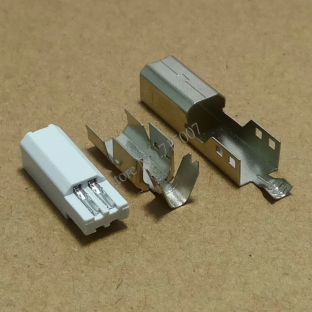 10 комплектов каждой партии DIY USB 2 0 B штекер сварочный кабель Тип монтажный адаптер
