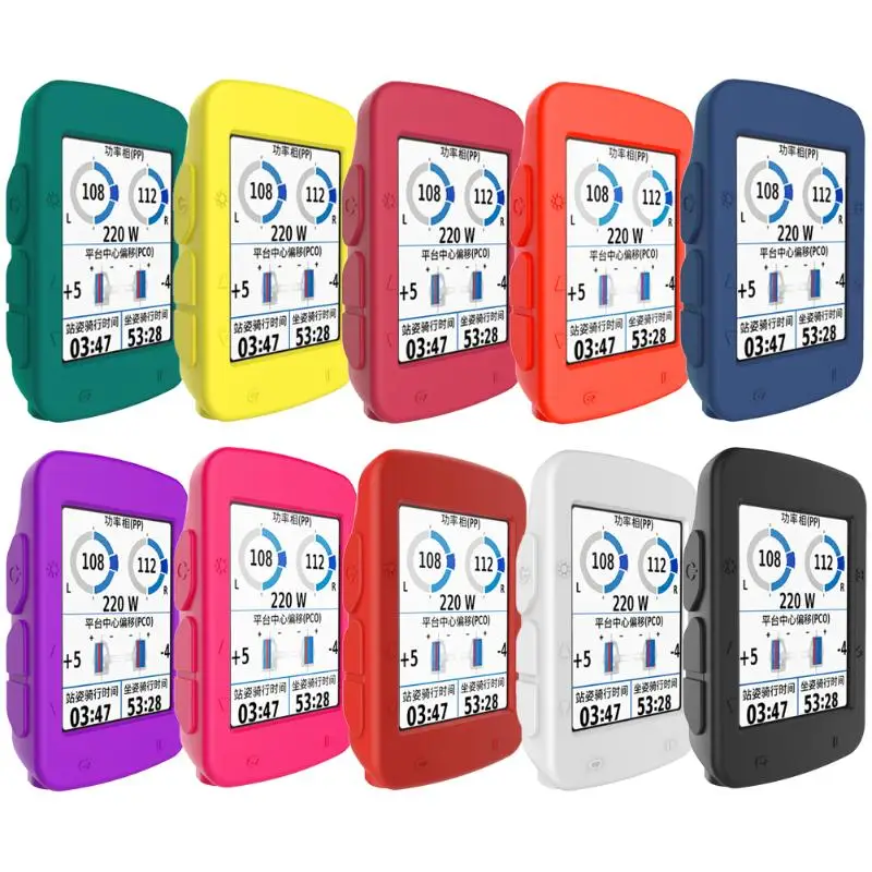 10 цветов силиконовый резиновый защитный чехол для Garmin Edge 520 GPS Велосипедные