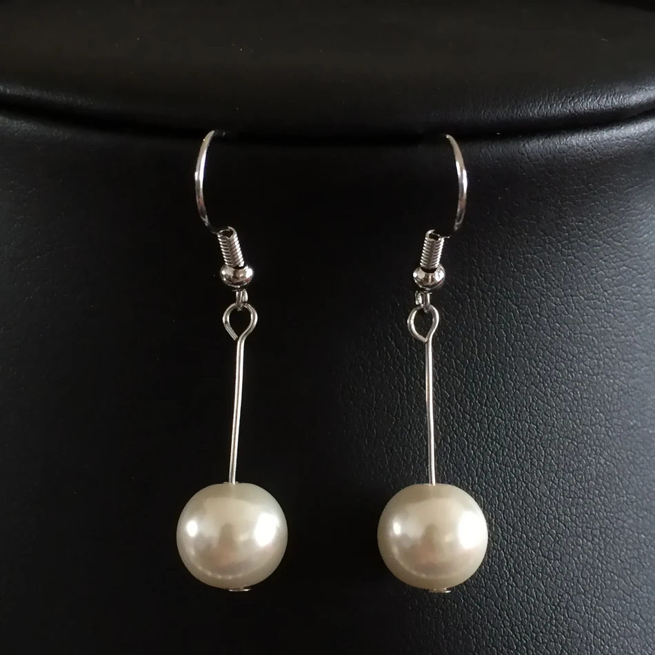 Модный белый корпус 10 мм искусственный жемчуг красивые круглые бусины горячая