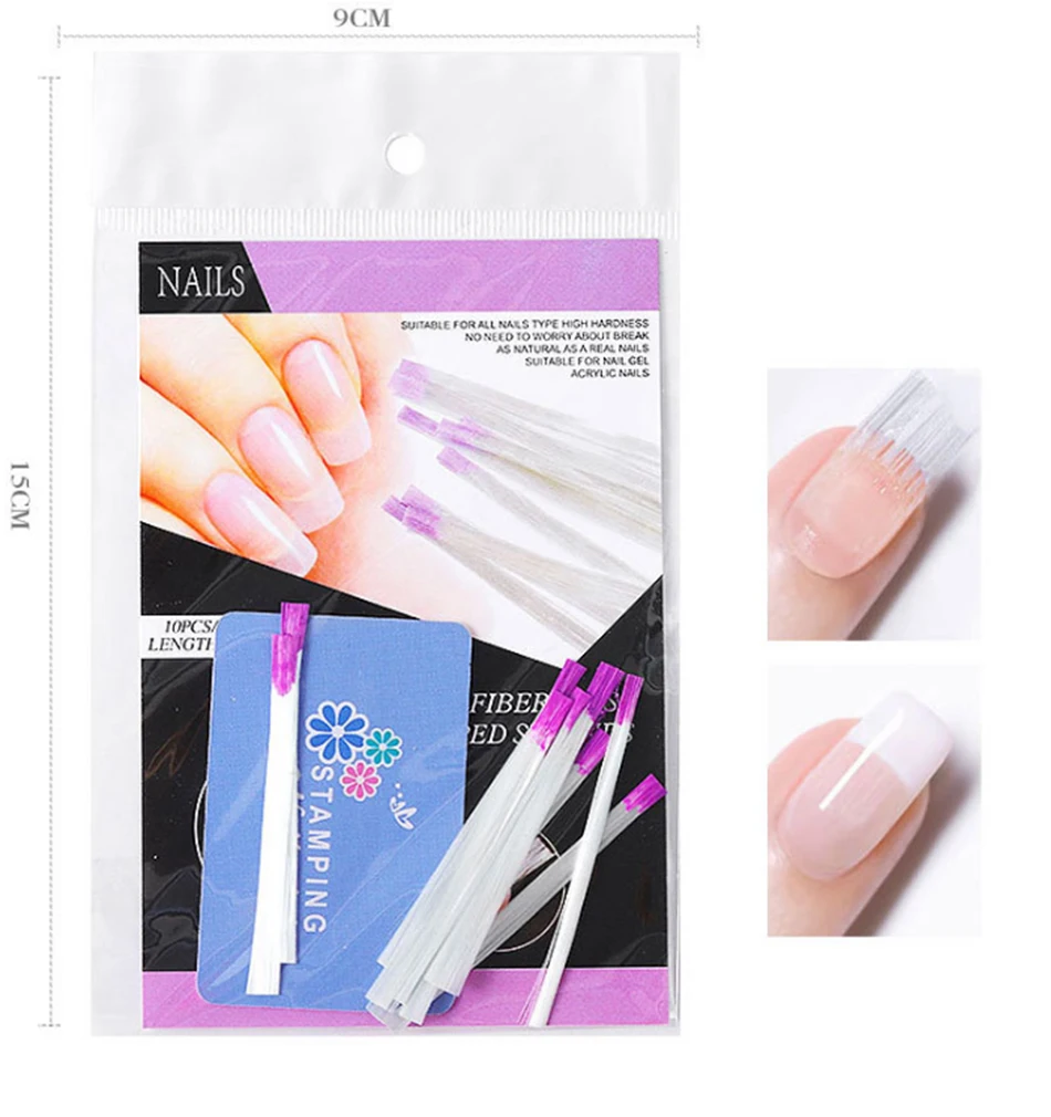20 шт/30 шт гвозди для наращивания ногтей стекло Fibernails для ногтей гель продлевающий половой акт Советы Расширение стекловолокна для дизайн ногтей стекло волокно