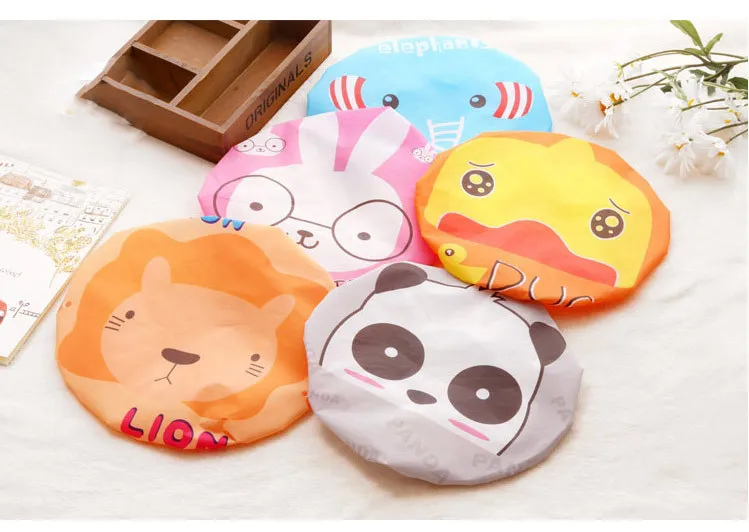 1 шт. Корейская Милая шапочка для плавания с рисунками ванной комнаты