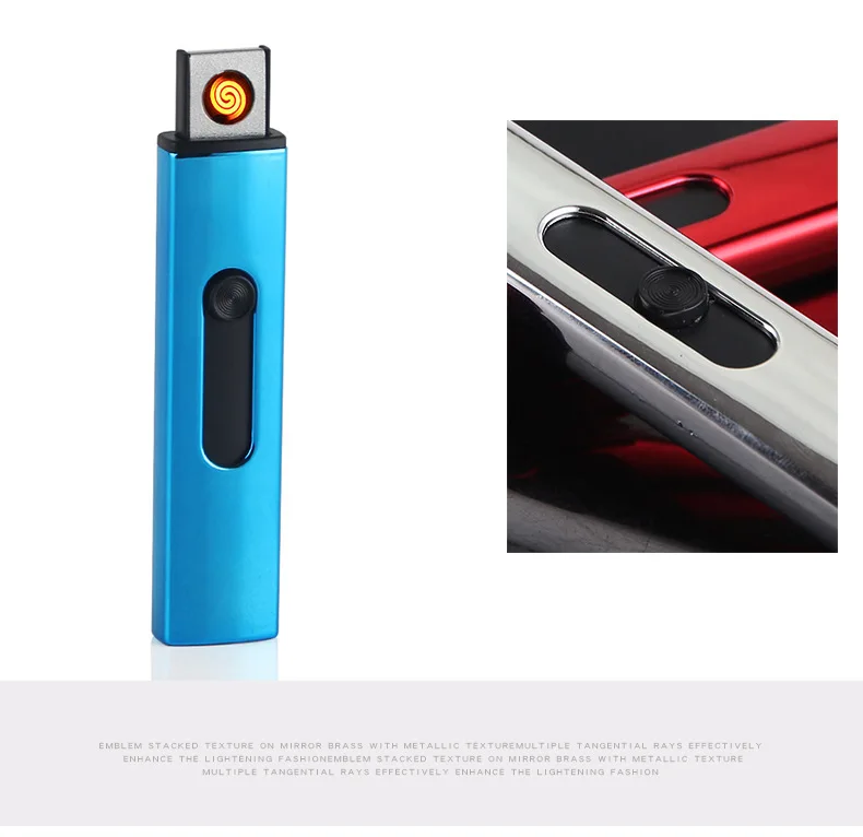 Портативная Usb зарядка Зажигалка металлическая ветрозащитная точка детектор дыма электрическая зажигалка