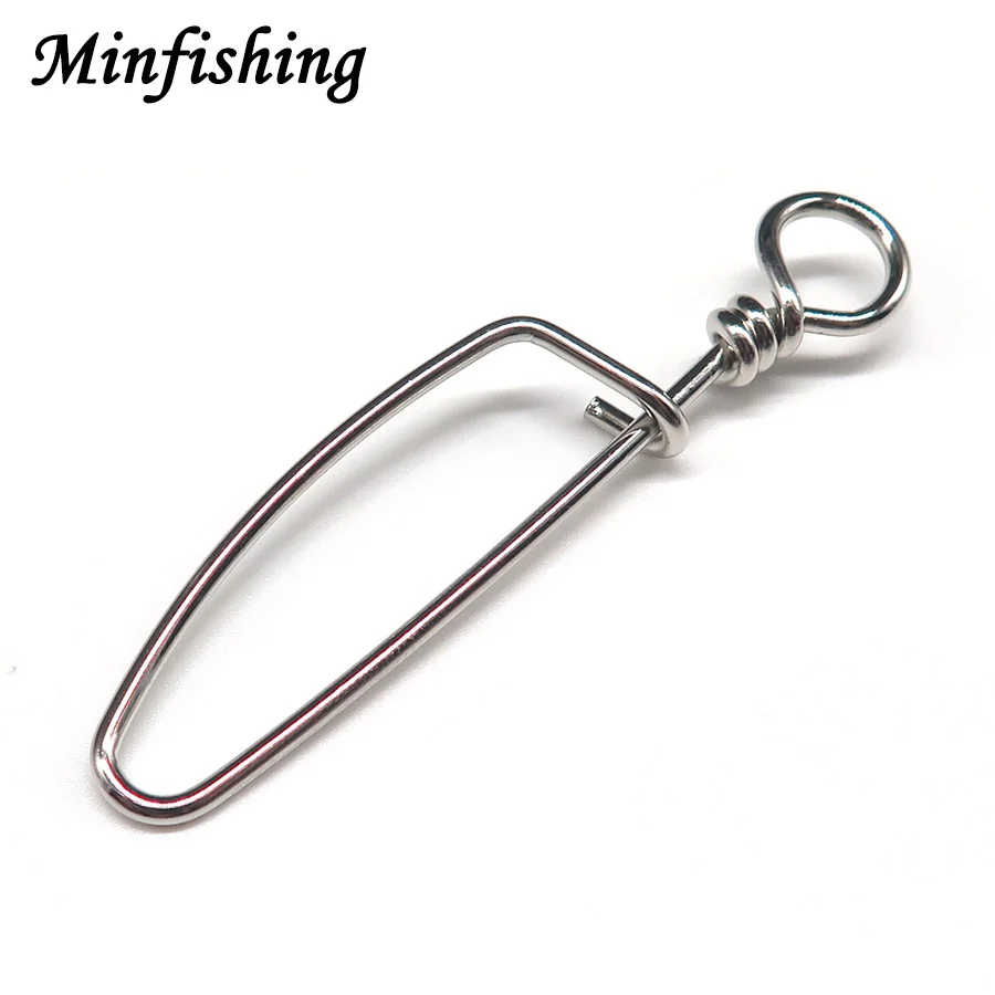 Minfishing 50 шт. рыболовные снасти с крючками из нержавеющей стали вертлюжные