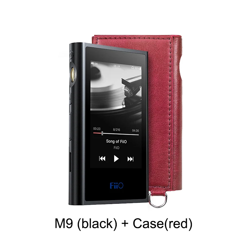 M9(balck) and case FiiO M9 HIFI AK4490EN* 2 Сбалансированный WIFI USB DAC DSD портативный аудио mp3-плеер высокого разрешения Bluetooth LDAC APTX FLAC - Цвет: M9(balck) and case