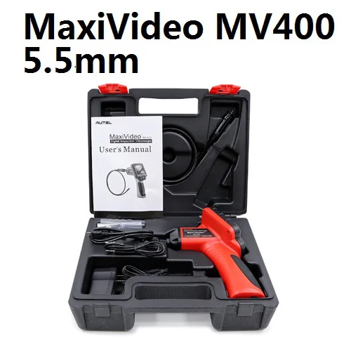 MV400 and 5.5MM head Autel Maxivideo MV400 5,5 мм цифровой видеоскоп 8,5 мм Диаметр imager головка Инспекционная камера мВ 400 многоцелевой Видеоскоп - Цвет: MV400 and 5.5MM head