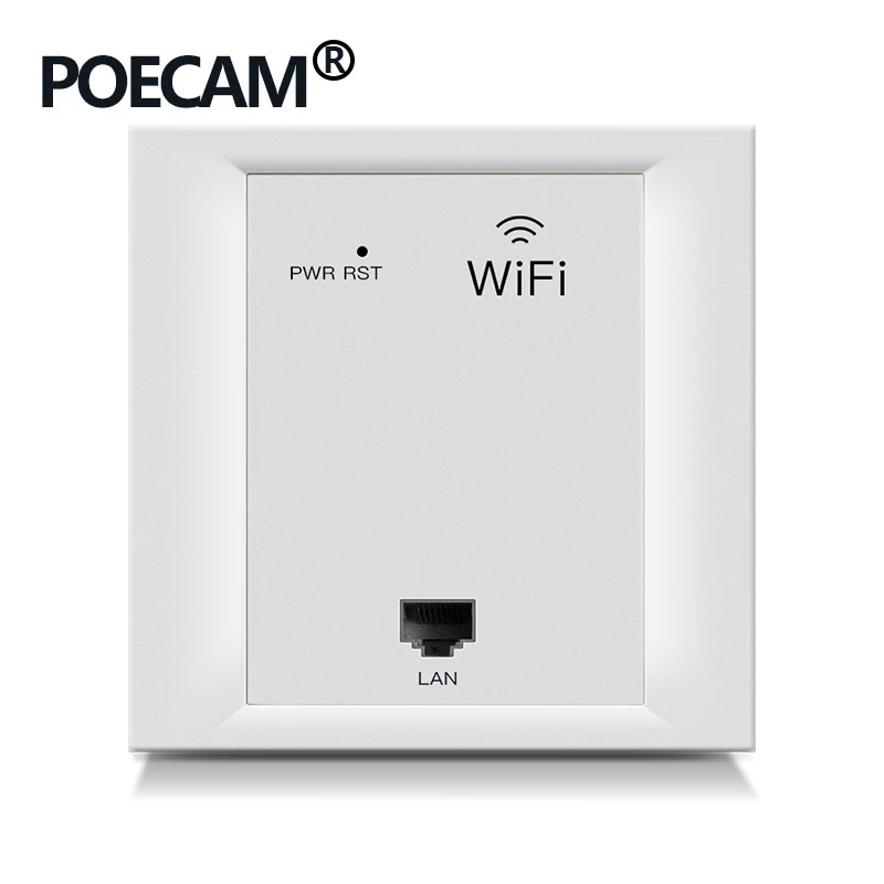 Repeater 86 pannel AP type 2.4G 300Mbps wireless travel router wifi in wall access point poe 24V Optional Color White Gold