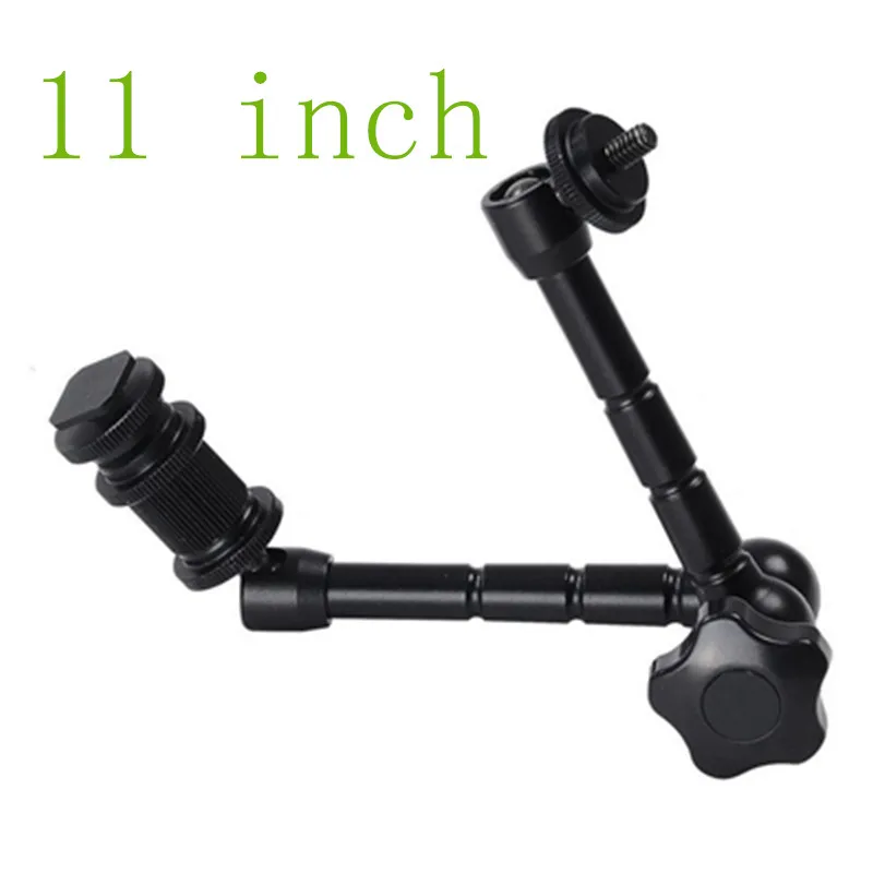 11 inch magic arm 7 или 11 дюймов Регулируемая Артикуляционная Волшебная рукоятка+ Супер Зажим краб зажим для видеокамеры ЖК-монитор светодиодный светильник DSLR камера - Цвет: 11 inch magic arm
