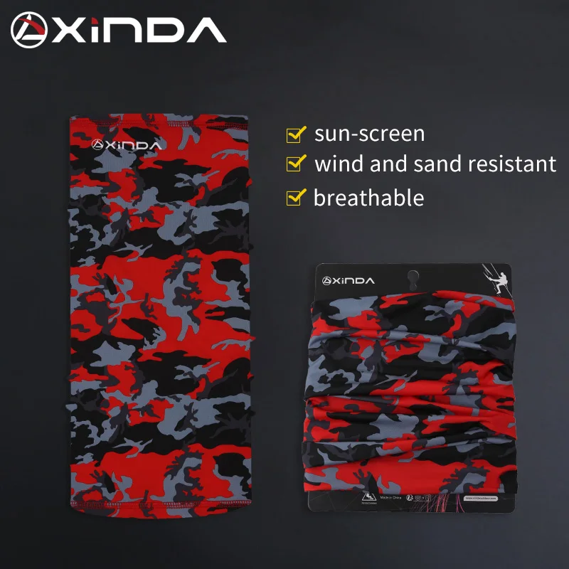 Red camouflage Многофункциональная Бандана с камуфляжным принтом для велоспорта, повязка на голову, волшебный шарф для лица, Бесшовный шарф, шарфы унисекс, защита для лица - Цвет: Red camouflage