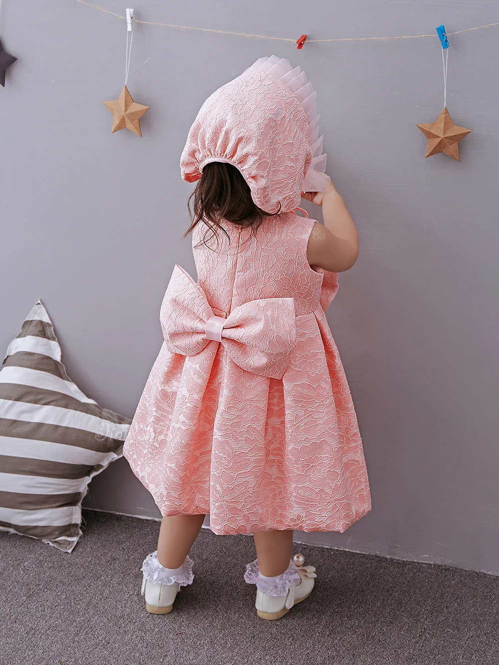 Корейская девушка полный год baby dress полнолуние вино день рождения свадьба Princess