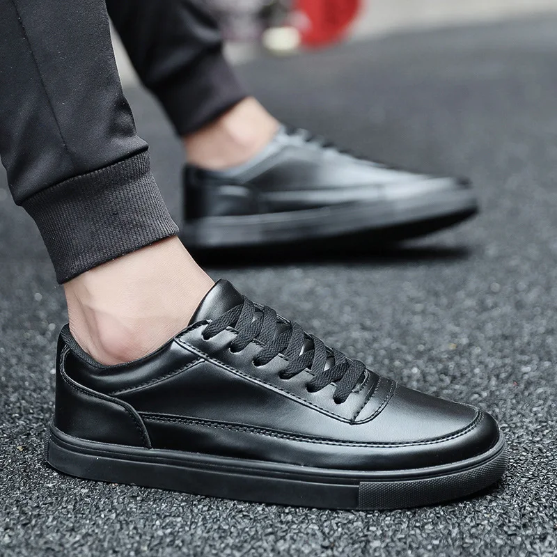 Fooraabo White Mens Leather Casual Shoes Moccasins Men Loafers Luxury Brand Spring New Fashion Sneakers Male Boat Krasovki | Обувь