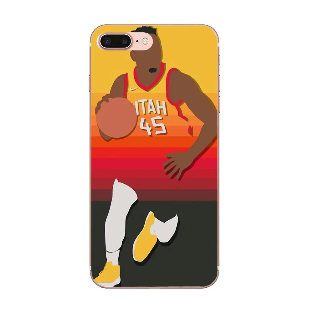 as picture Для Apple iPhone 4 4S 5 5C 5S SE 6 6 S 7 8 Plus X XS Max XR мягкий чехол из ТПУ Coque Capa Basketballer Donovan Mitchell 45 - Цвет: as picture