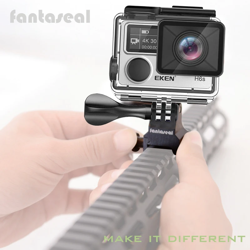 Picatinny Shot Gun Rail Mount страйкбол пистолет Вивер рейка алюминиевый сплав адаптер для Xiaomi Yi 4K 4K+ Gopro sony X3000 X1000 камера