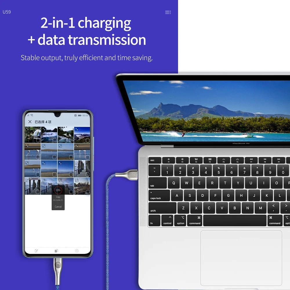 HOCO usb type-C кабель 1,2 м USB C кабель для быстрой зарядки мобильного телефона для samsung Galaxy S8 S7 S9 S10 Xiaomi Redmi Note 7 кабель type-c