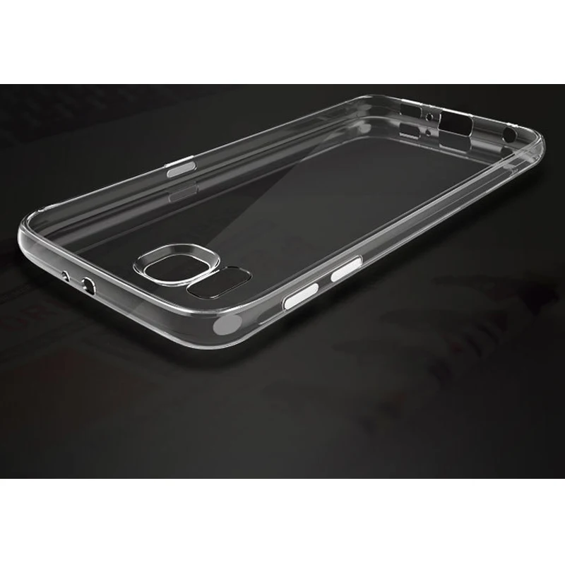 Ультратонкий ТПУ чехол для Samsung Galaxy S6 S7 S8 S9 Plus Прозрачный мягкий силиконовый