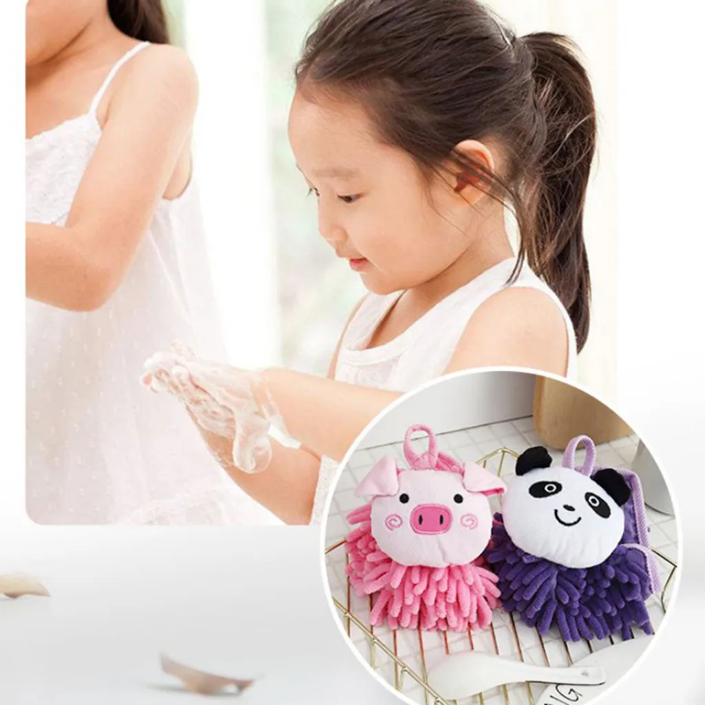 Детское полотенце с ворсом из синели детское мягкое плюшевое мультяшным