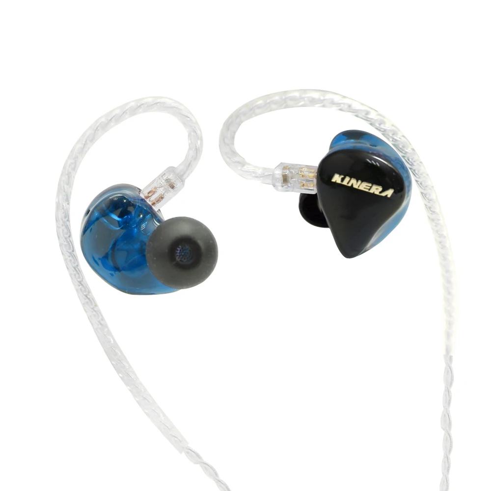 blue Kinera H3 двойной уравновешенных якоря и один динамический 2BA+ DD кабель MMCX Съемная IEMs наушники в ухо Мониторы DJ наушники - Цвет: blue