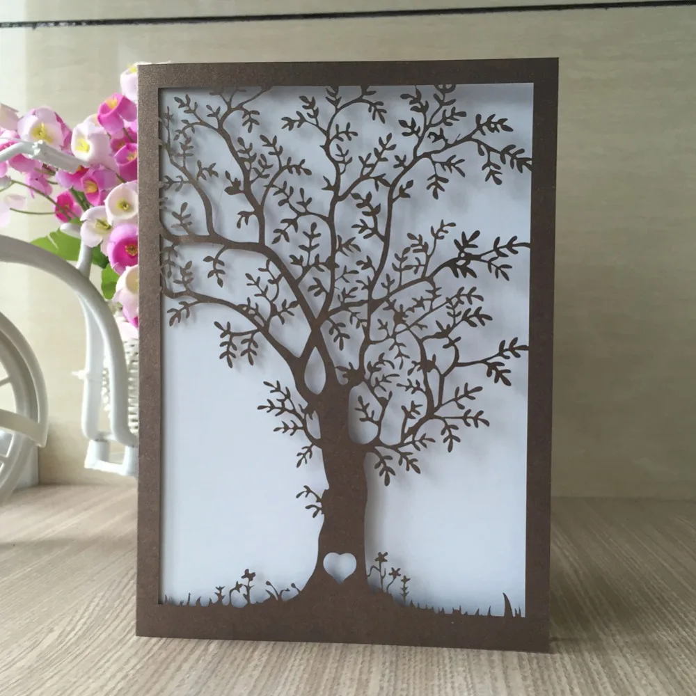 100 шт. рисунок в виде дерева 15 летучая мышь бар-митцва дизайн принцессы открытки