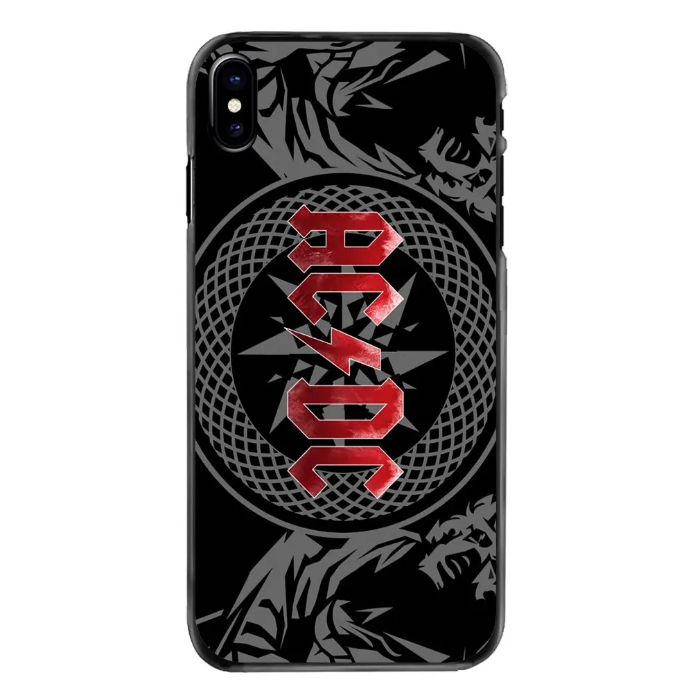 Для iPhone 4 4S 5 5S 5C SE 6 S 7 8 Plus X XR XS Max iPod Touch музыкальный ремешок ACDC AC DC Malcolm Angus аксессуары