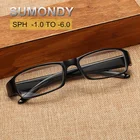 Мужские и женские очки для близорукости SPH -1-1,5-2-2,5-3-3,5-4-4,5-5-5,5-6, готовые очки с диоптрией, черная фотофлюида 21
