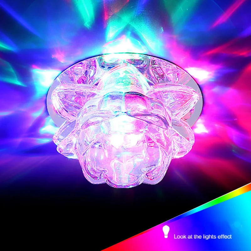 Высокое качество современный цветочный кристалл потолочный светильник 3 Вт/5 Вт