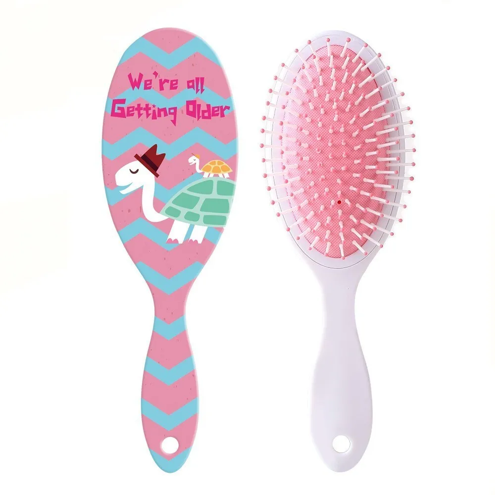 

Defence Tie Massage Comb Cartoon Printing Air Cushion Comb Small Fresh Hairdressing Comb