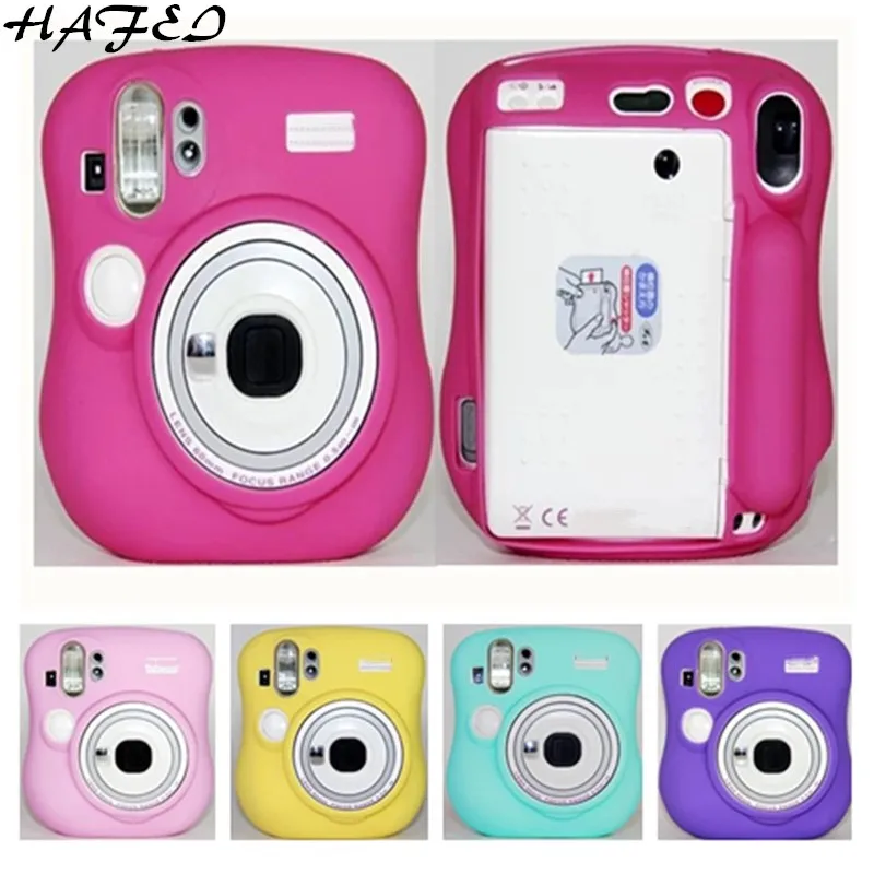 HAFEI вертикальный силиконовый чехол для камеры с автоспуском Fuji Fujifilm Instax Mini 25 |
