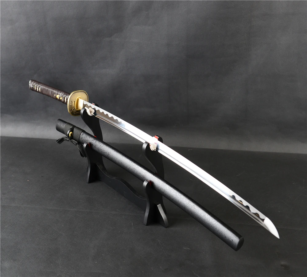 Марганцевые мечи Brandon острый Самурай катана ручная работа японский боевой меч