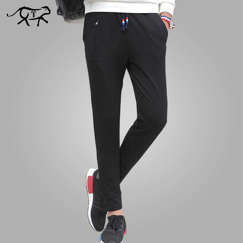 

2018 новые осенние мужские спортивные штаны, тонкие брюки для мальчиков-подростков, мужские повседневные Прямые брюки, модные облегающие шта...