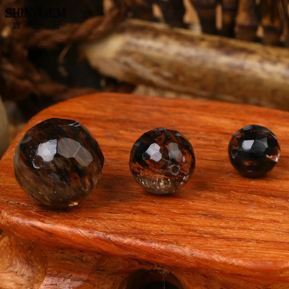 Черный Ограненный Кристалл Круглый Бусины 8 мм 10 14 16 DIY jewelry браслет Цепочки и