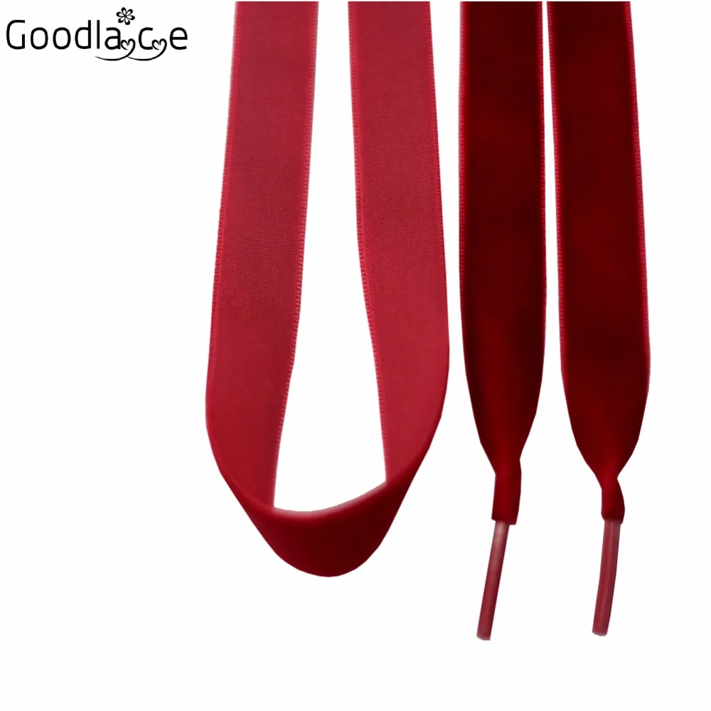 100Pairs of 1.6 cm Wide of Flat Shoelaces Ribbon Shoe Laces  Velvet  Laces  120cm / 47Inch or 140cm/55Inch