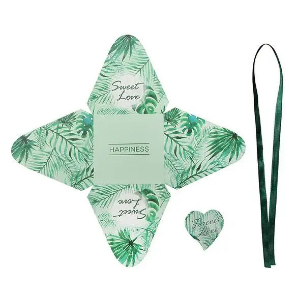 300 шт свадебный подарок на день рождения Подарочная коробка треугольная пирамида