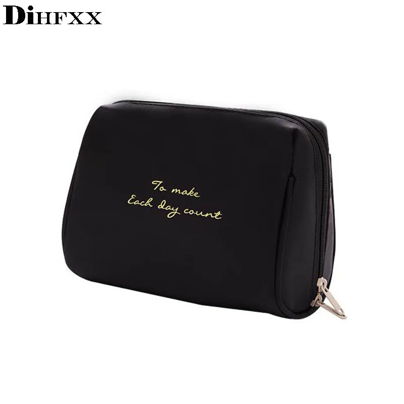

DIHFXX Women Cosmetic Bag Fashion Travel Makeup Bag Organizer Make Up Case Storage Pouch Toiletry Beauty Kit Box Wash Bag DX-18