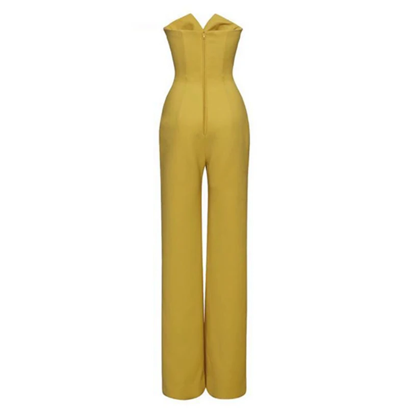 Комбинезон INDRESSME женский с открытыми плечами элегантный длинный пикантный